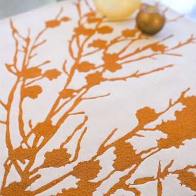 IndiB - Branches Orange Rug